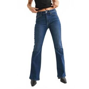 NEW JBD. mid rise flare jeans in dark denim